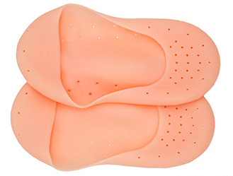 Silicone anti-cracking full foot sleeve heel ti protective sleeve men's and women's foot moisturizing shallow mouth boat socks a generation of hair