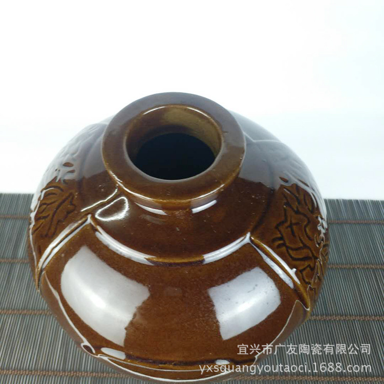 Ceramic Wine Bottles 2.5kg Pack Antique Wine Bottles, Wine-Shaped Wine Bottles, Yellow and White Wine Bottles, Wine Jar, Household Wine Bottles, Empty Bottles