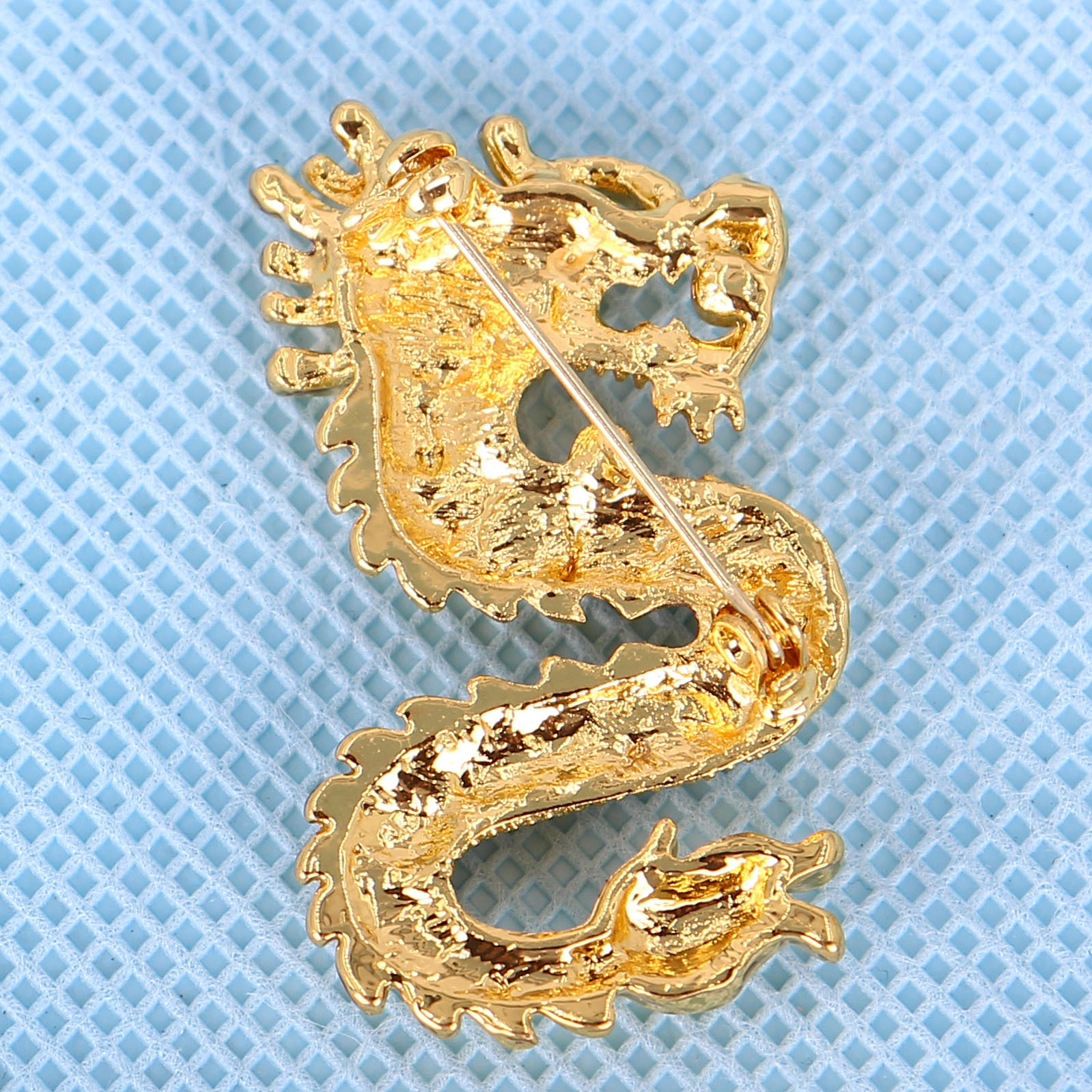 Korean fashion domineering Dragon King Zodiac brooch simple men's clothing collar pin suit pin corsage accessories