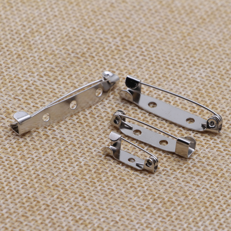 Factory Direct Sales Metal Copper Iron Simple Safety Pin Simple Pin Badge Brooch Fabric Corsage Accessories
