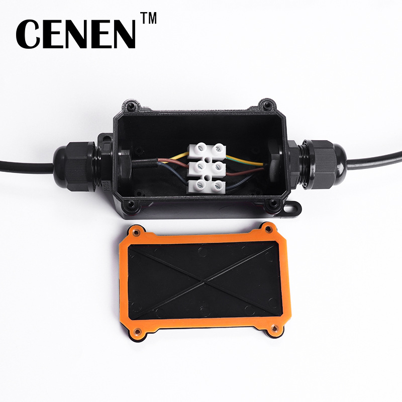 Ip68 Waterproof Junction Box Custom Underground Light Waterproof Box Wholesale Outdoor Plastic Two-Way Cable Junction Box