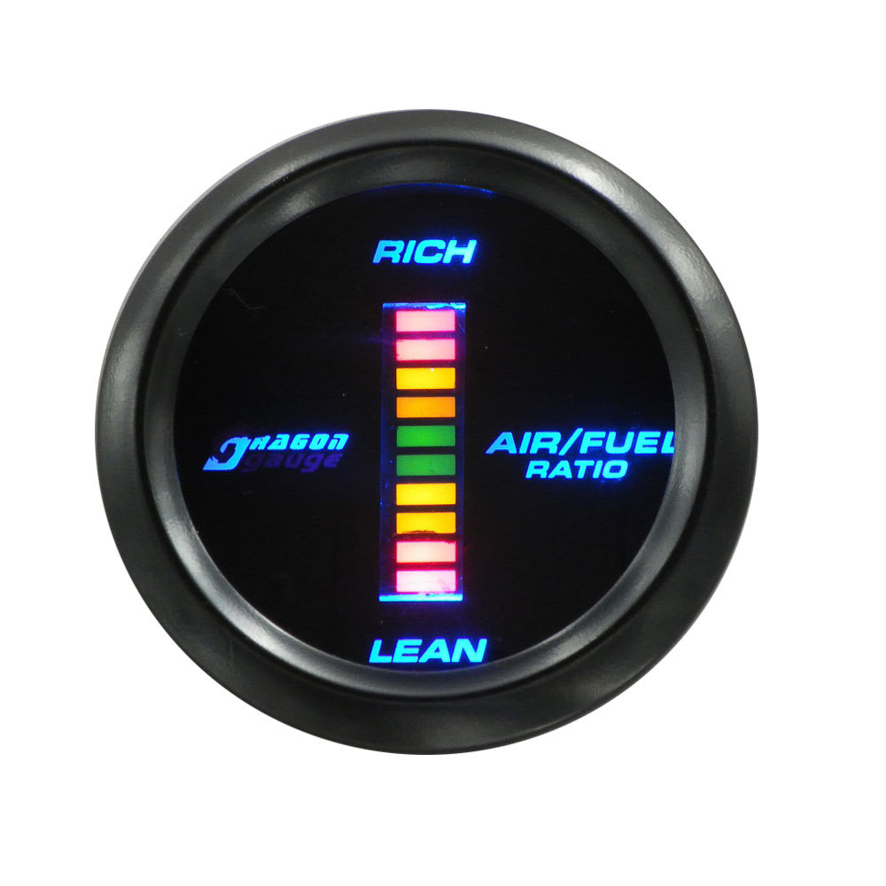 52mm car modified instrument blue light digital display Speed Booster Water temperature oil temperature oil pressure voltmeter
