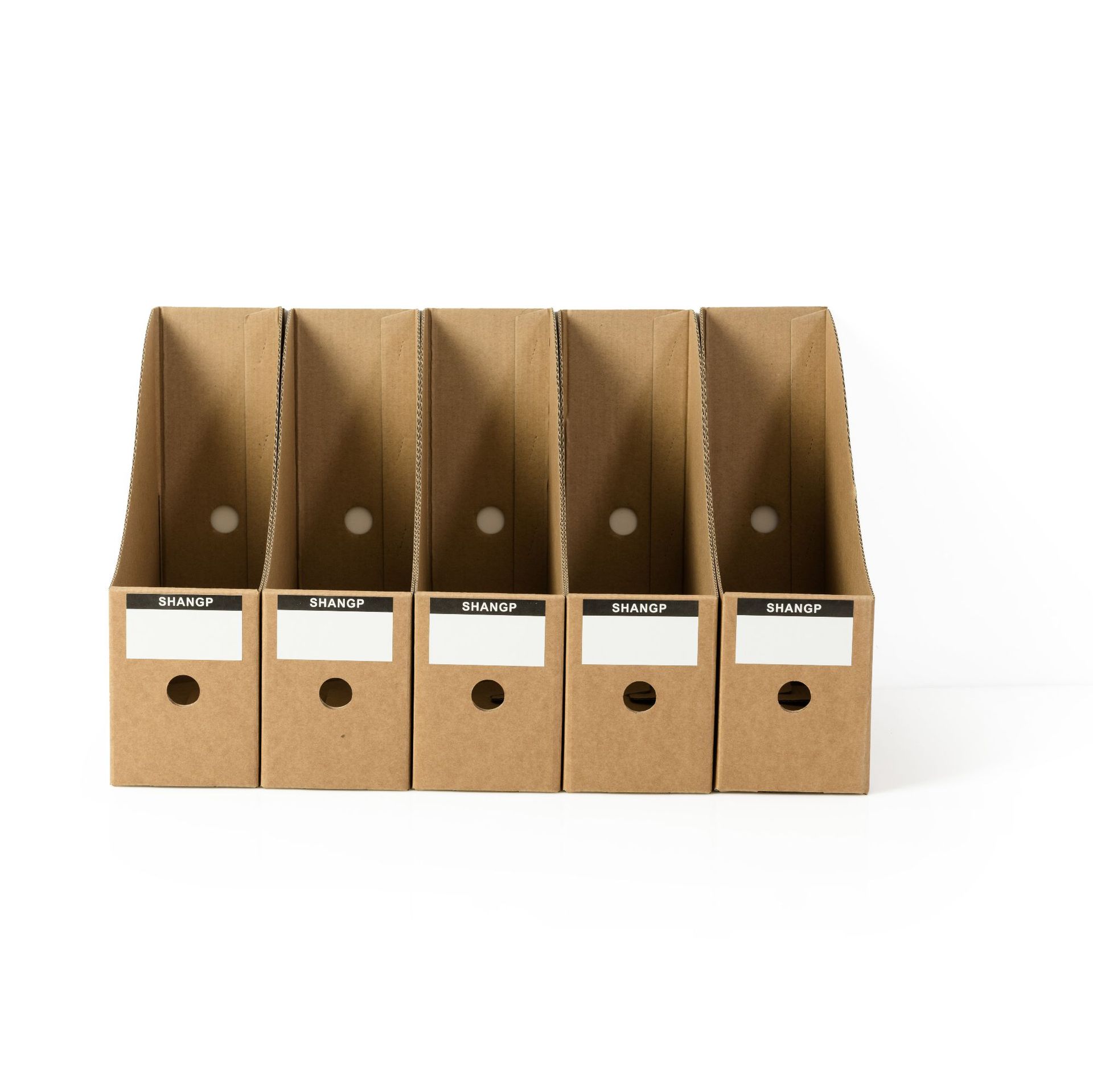 Office Supplies File Box Storage File Rack Magazine Folder Frame Kraft Paper Desktop Storage Box File Cabinet Wholesale