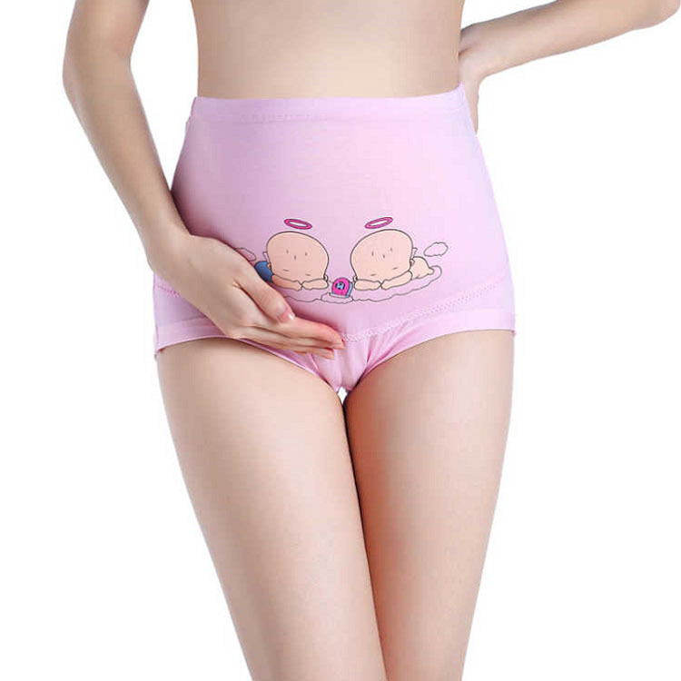 Factory wholesale cotton pregnant women's underwear briefs women's large size belly Mommy high waist pregnant women leggings