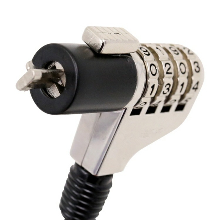 New laptop lock black computer password lock password computer lock steel computer lock projector lock