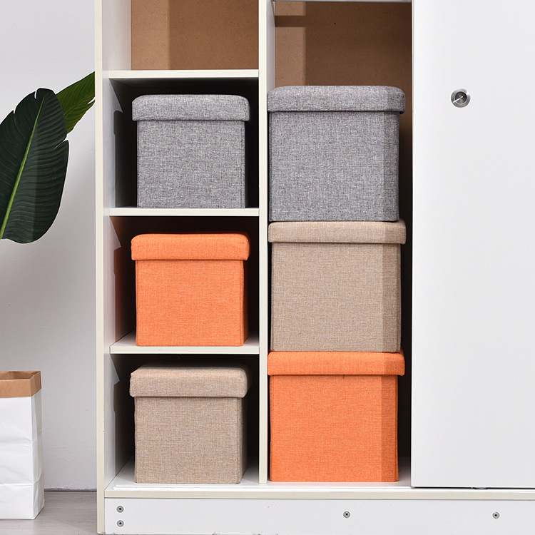 Storage Stool Storage Stool Sittable Adult Sofa Household Fashion Creative All-match Shoe Stool Non-woven Storage Box
