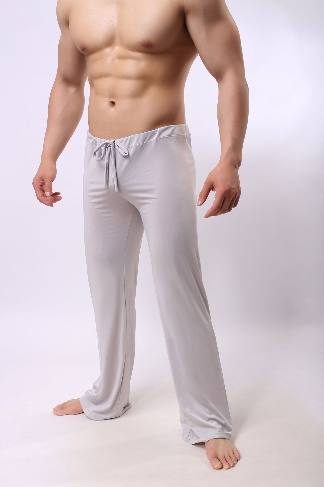 Smooth and Loose Men's Casual Pants, Breathable and Cool Home Pants, Trousers, Casual Pajama Pants Wholesale