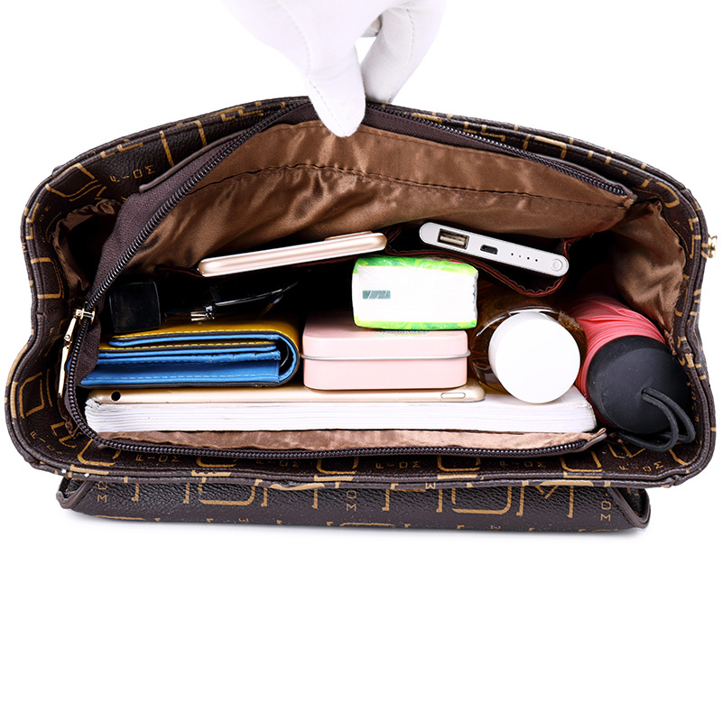 Summer New Pvc Trendyy Small Backpack Retro Old Flower Women's Bag Korean Style Fashion Backpack Female Middle School Student School Bag