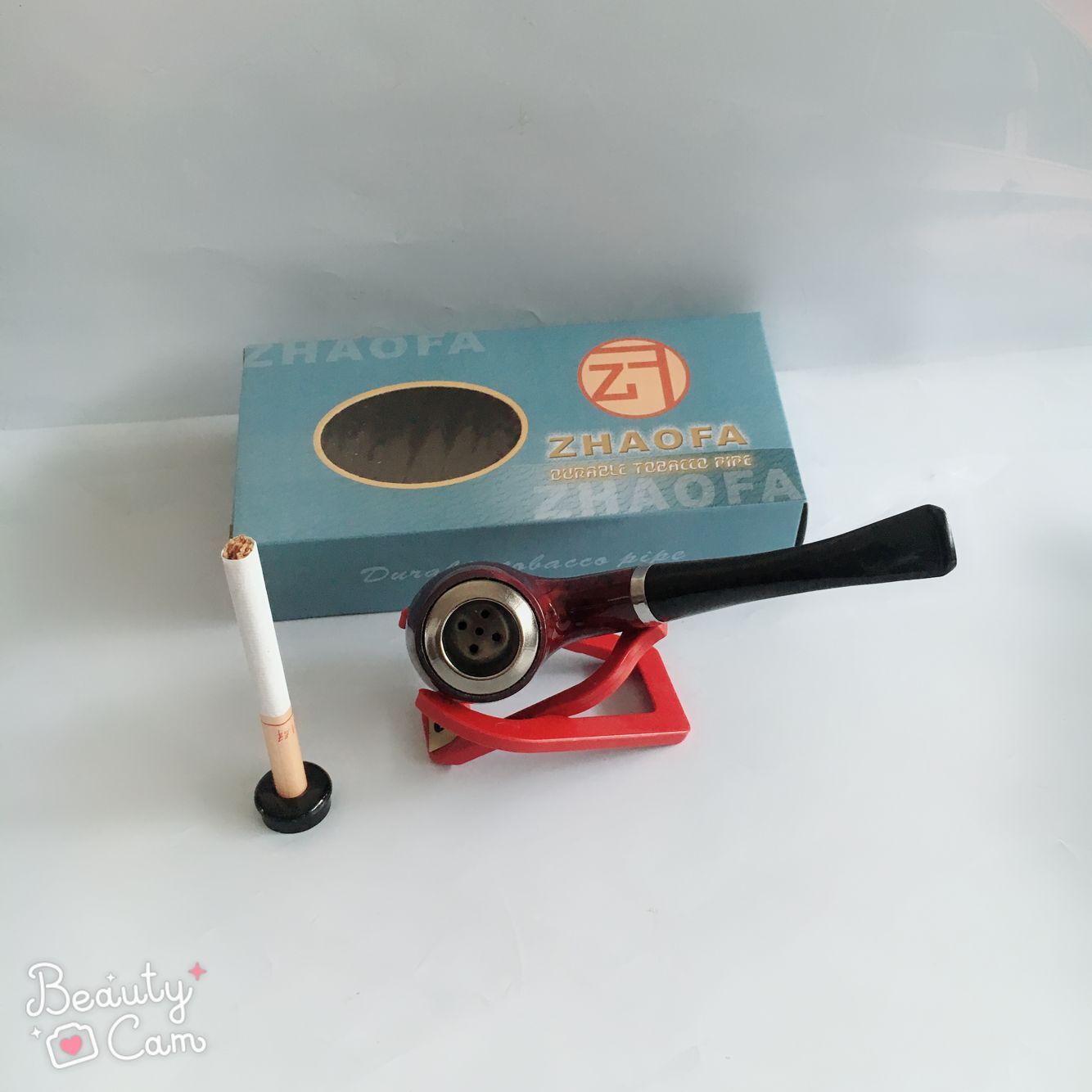 Men's Iron Pot Pipe Imitation Ebony Handmade Cigarette Holder Filter Smoking Set Manufacturer Wholesale Pipe Set