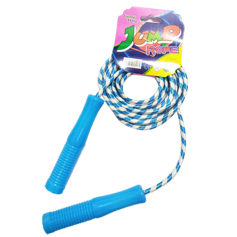 Factory Direct Sales Wholesale Kidsren's Plastic Skipping Rope Can Supply Export Adult Fitness Student Sports Cotton Rubber Skipping Rope