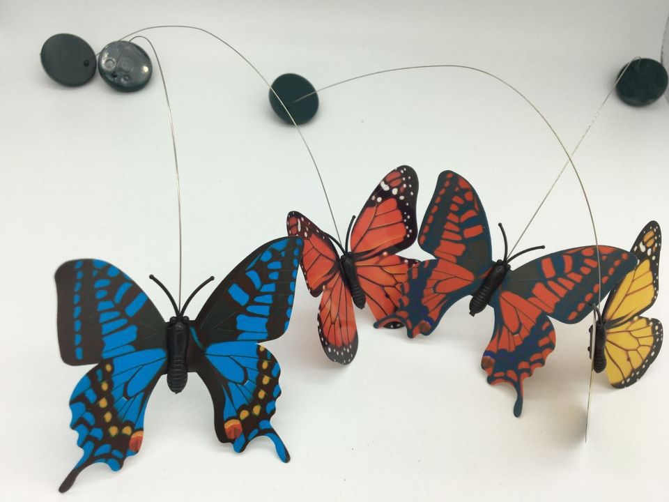 Solar Butterfly Hummingbird Gardening Pastoral Shopping Mall Shop Decorative Toys Electric Flying Simulation Butterfly