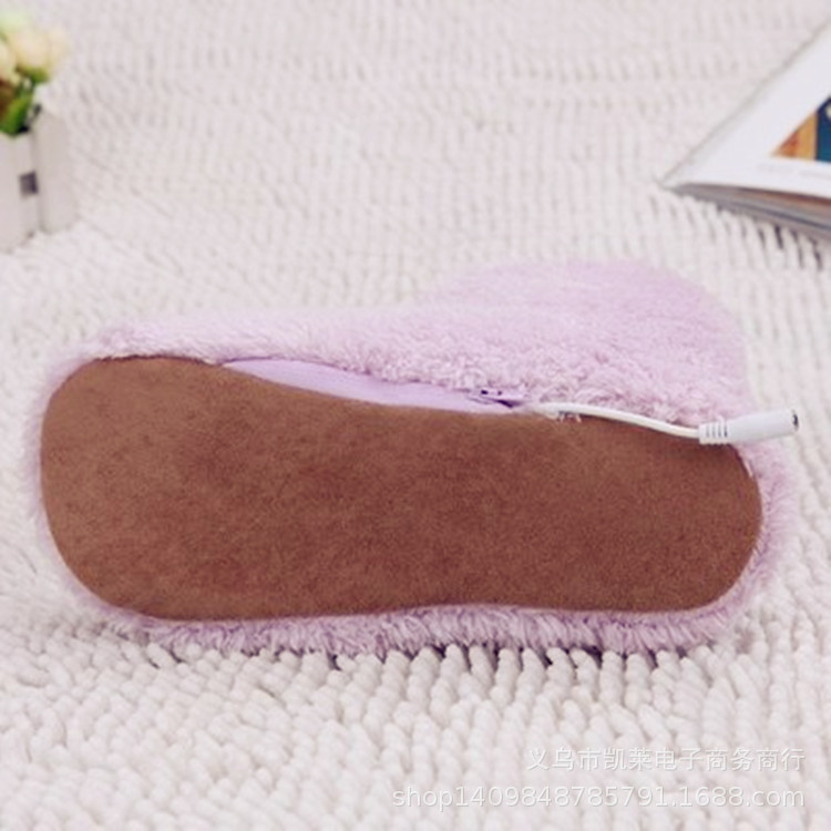Wholesale Hot Model Export USB Electric Heating Shoes, Heating Shoes, Foot Warmer, Couple Warm Shoes, Plush USB Shoes