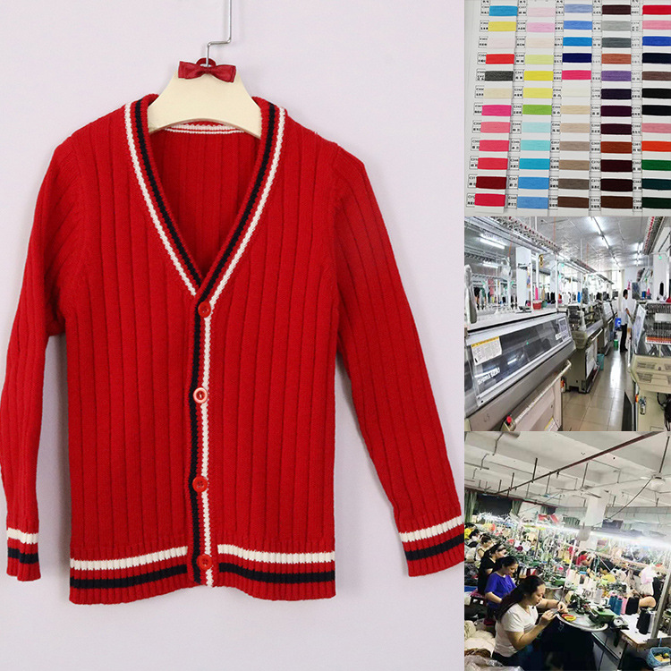 Свитер в британском стиле школьной формы для детей, кардиган для колледжа, одежда для детского сада