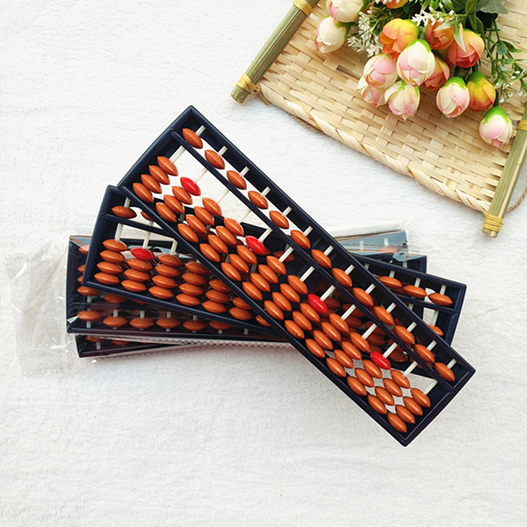 Supply abacus abacus children's Abacus 13 plastic Primary School students Abacus positioning beads five baht