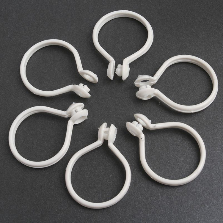 Самодельное кольцо для штор с открытым креплением, пластиковое кольцо для штор, закрытое кольцо, крючок для штор