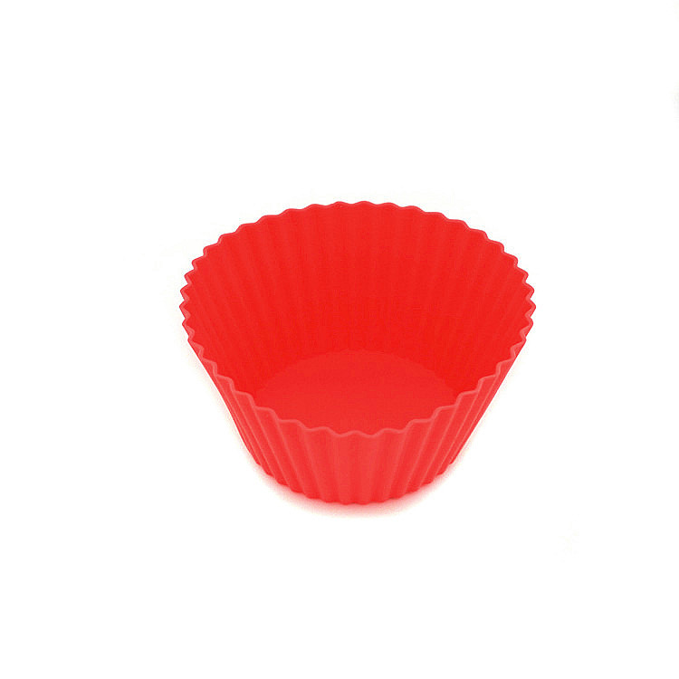 Baking Tools 1 7cm Colorfulful Heart-Shaped Silicone Muffin Cup DIY Cake Jelly Pudding Mold