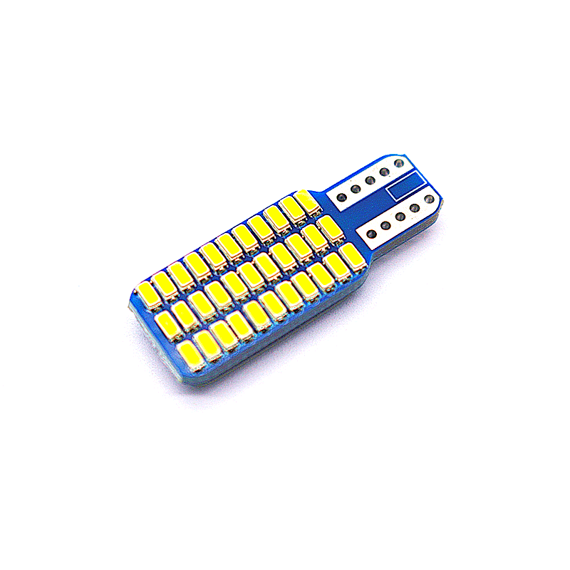 Car Decoding Led W5W Single-Sided Width Indicator Light Rear Trunk Light License Plate Light T10 3014 33 Lights Super Bright