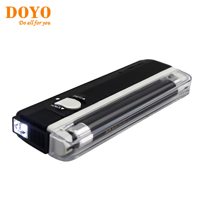 Factory export foreign currency RMB portable multi-function UV purple light small money detector lamp with flashlight function