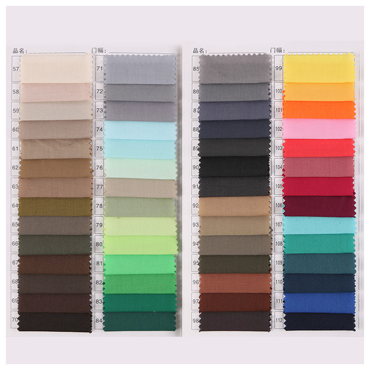 In stock wholesale TC plain polyester cotton cloth 96*72 woven shirt pocket cloth fashion genuine lining fabric