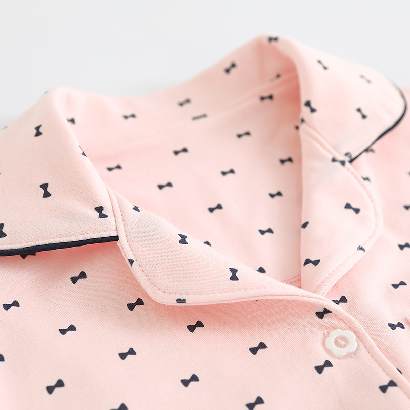 Children's Home Clothes Cotton Autumn and Winter Thickened Parent-Child Pajamas Suit Autumn and Winter Parent-Child Home Clothes