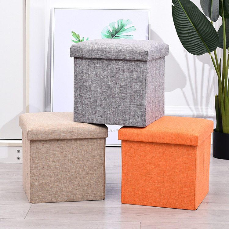 Storage Stool Storage Stool Sittable Adult Sofa Household Fashion Creative All-match Shoe Stool Non-woven Storage Box