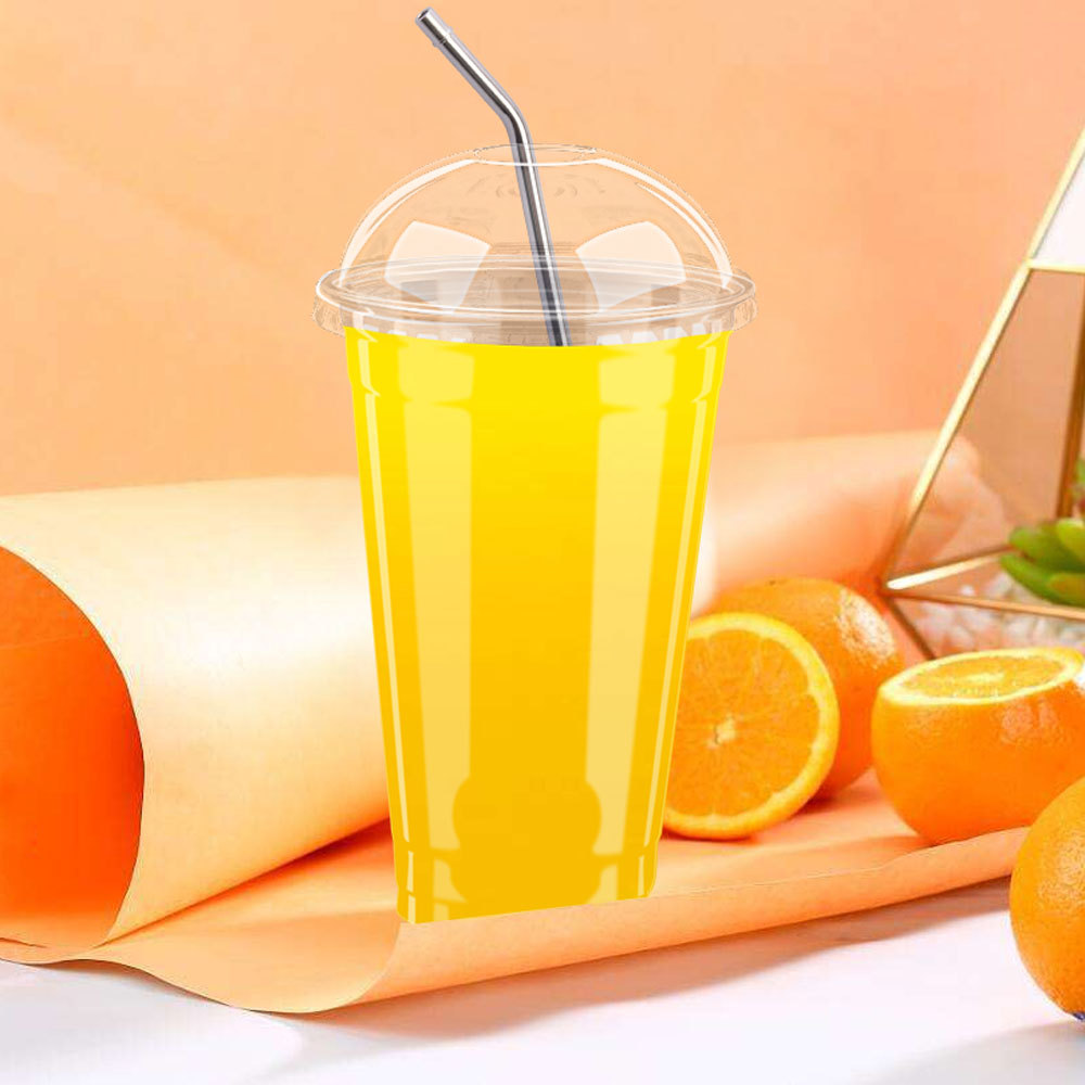 98-Port PET disposable cup matching ball cover arch cover 98-Port arch cover PET transparent plastic cup cover bubble tea cup