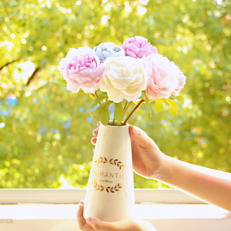 Simulation Flower Art Single Branch Small Camellia Fake Flower Home Photography Soft Dress Handmade Flower Living Room Coffee Table Dining Table Decorative Flower