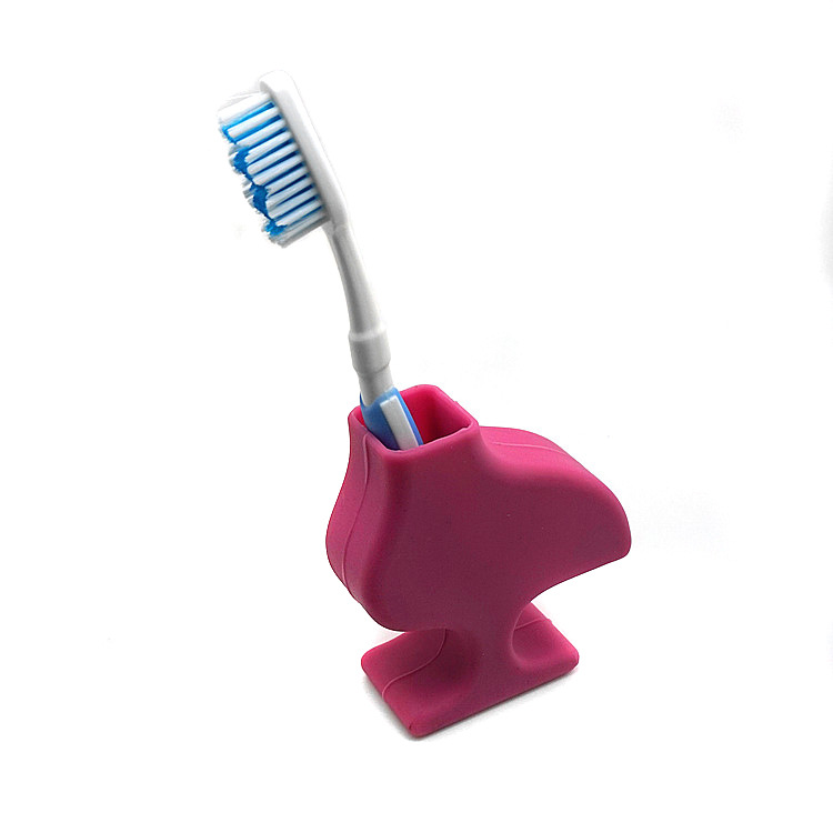 Factory Direct Sales Animal Toothbrush Holder Silicone Pen Holder Student Kidsren Gift Toothbrush Holder Wholesale