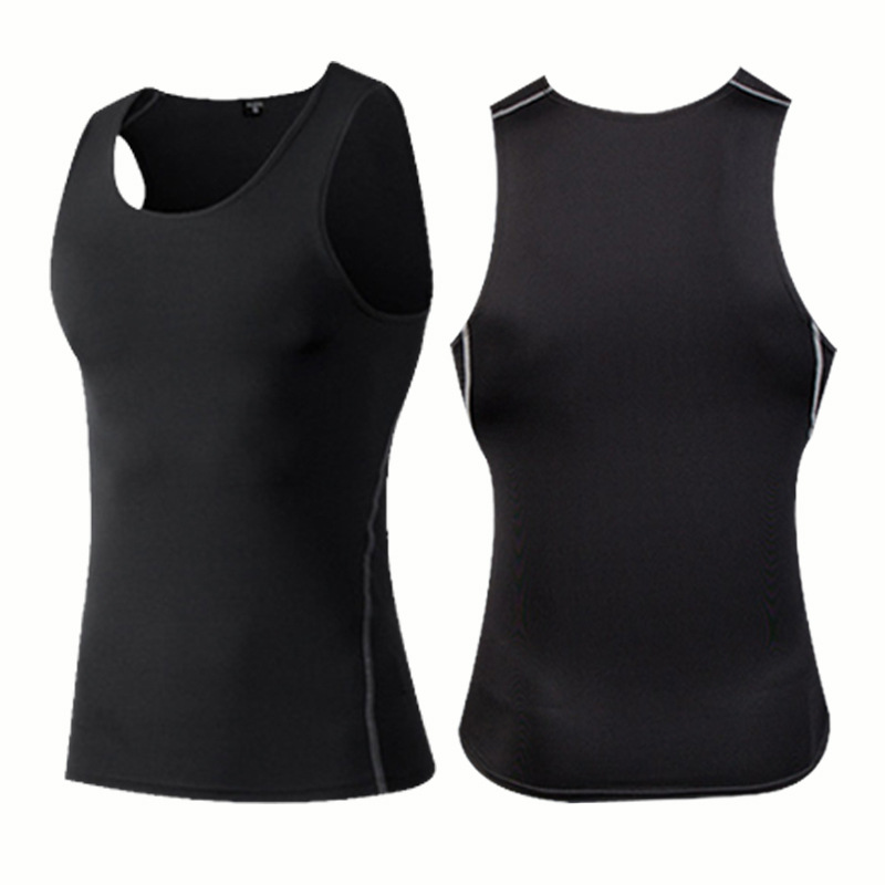Sports Tight Vest Men's Quick-drying Breathable Elastic Base Clothes Running Sports Sweatshirt Fitness Training Fitness Top