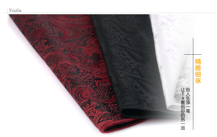 British Retro Pattern Flap Pocket Pants Square Men's Suit Flap Pocket Pants Square Handkerchief Korean Style Dress Chest Scarf Handkerchief Trendy