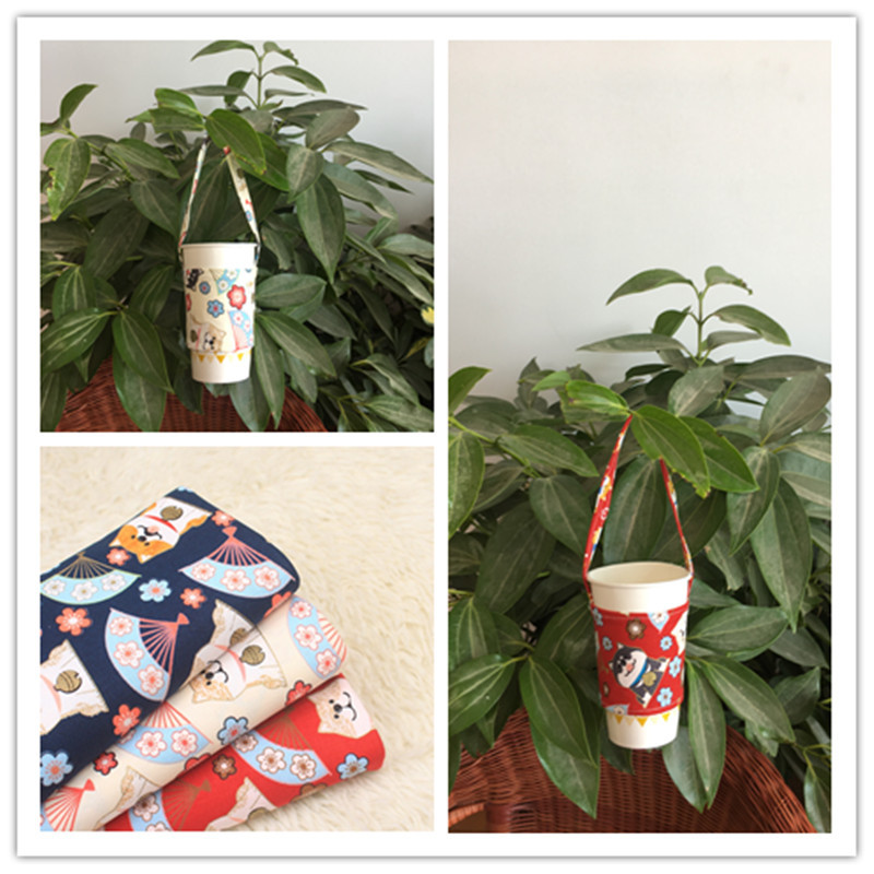 Набор милых чашек для молочного чая в японском стиле, портативный набор для напитков с ручкой