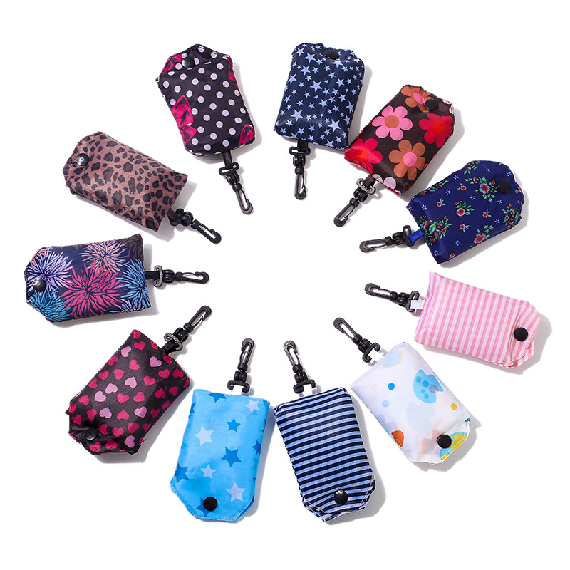 Новая цветочная тканевая сумка для мобильного телефона, складная сумка, экосумка, креативный подарок для супермаркета, портативная компактная водонепроницаемая сумка