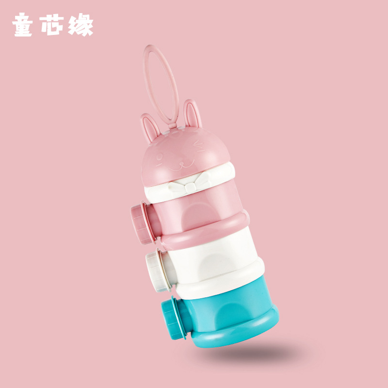 Factory Direct portable milk powder box baby three-layer milk powder box out large capacity milk powder can