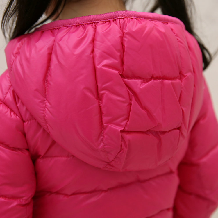 Lightweight Down Jacket Children's Baby Boys and Girls Ultra-thin Hooded Short Thin Children's Coat