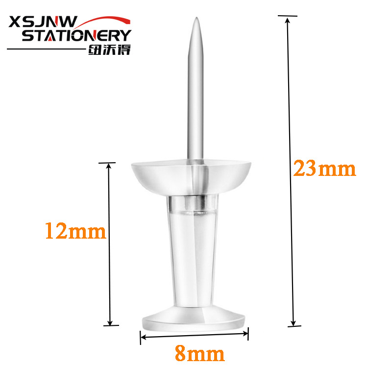 Оптовая прозрачная I-образная булавка для рисования, креативная кнопка для фото и сообщений