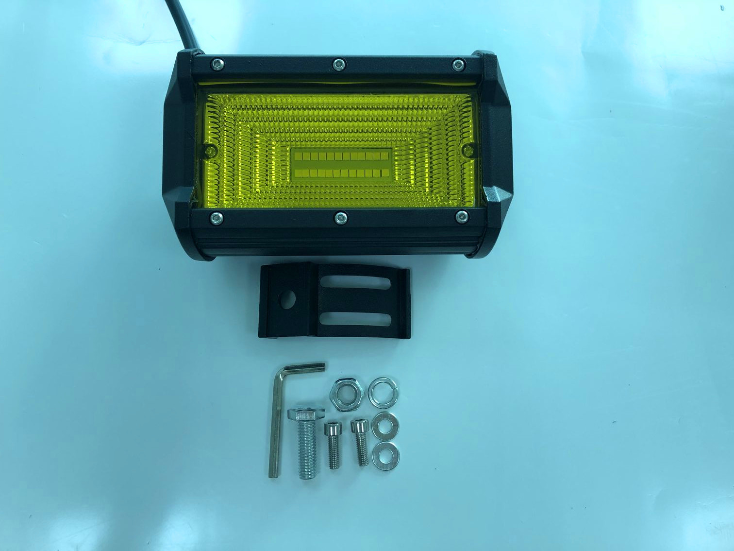 Factory Direct sales yellow 72W work light off-road vehicle light Inspection light