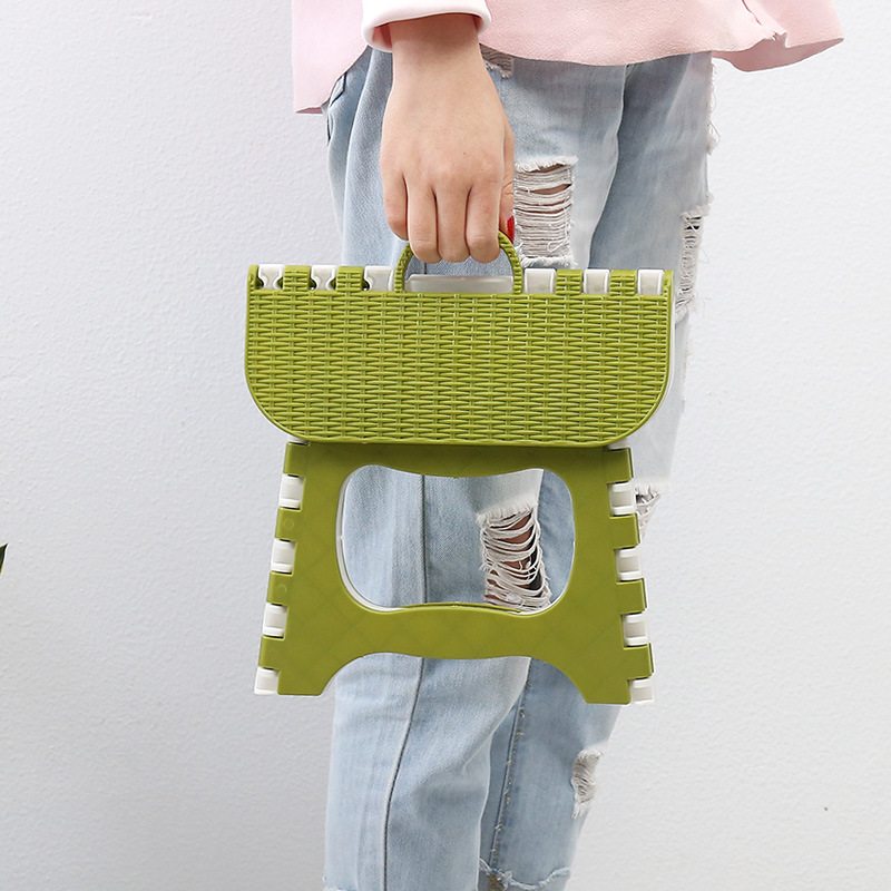 Street Stall Thickeneded Plastic Foldableing Stool, Kidsren's Stool, Lightweight Satchel Train Stool, Adult Low Stool