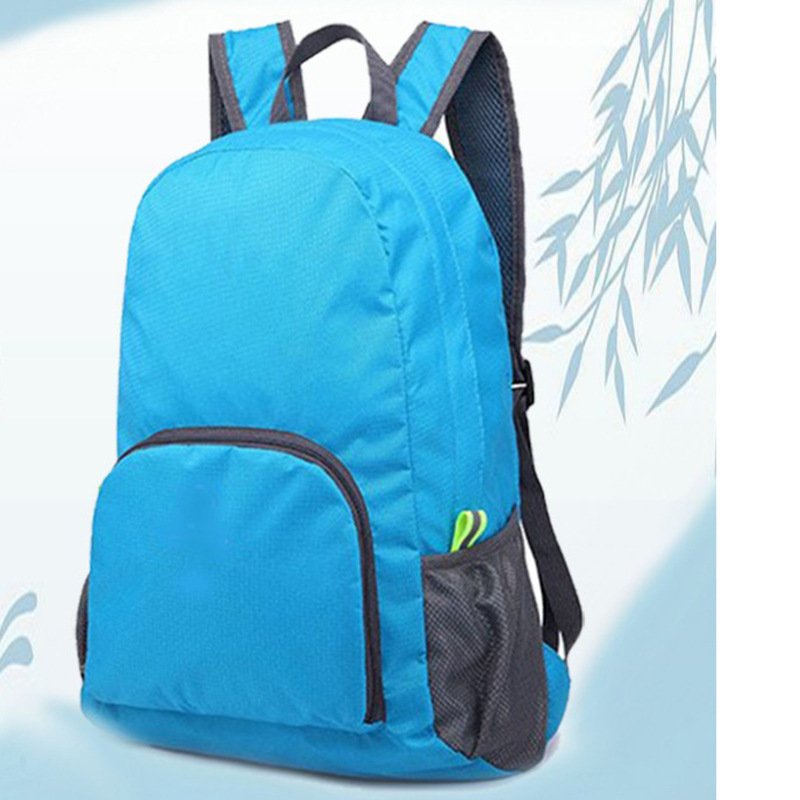 Foldable company outdoor travel bag skin bag men's and women's portable backpack backpack custom printed logo