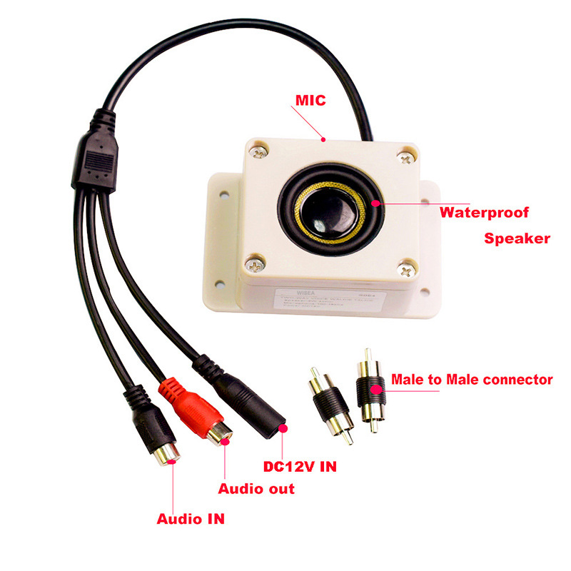 Outdoor ip66waterproof Speaker Microphone surveillance camera Outdoor Speaker pickup with input and output