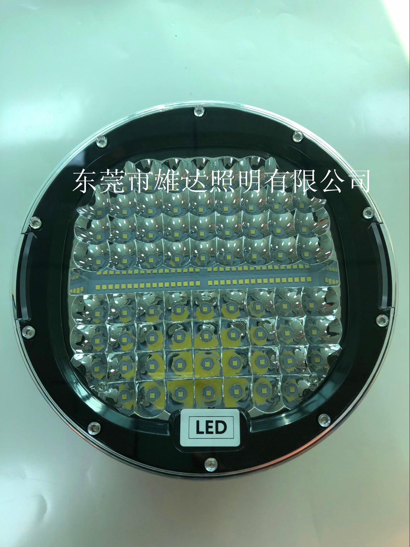 9-дюймовый автомобильный светодиодный рабочий свет 414W двухцветный круглый свет для внедорожников, строительный свет, прожектор