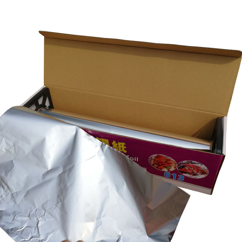 613 Tin Foil Aluminum Foil Tin Foil Tin Foil Barbecue Oven Tin Foil Thickeneded 20 Micron x15m Factory Direct Sale