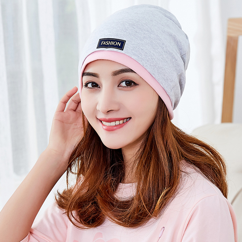 Вязаная хлопковая двуслойная шапка-капюшон с луной ветронепроницаемая шапка для беременных