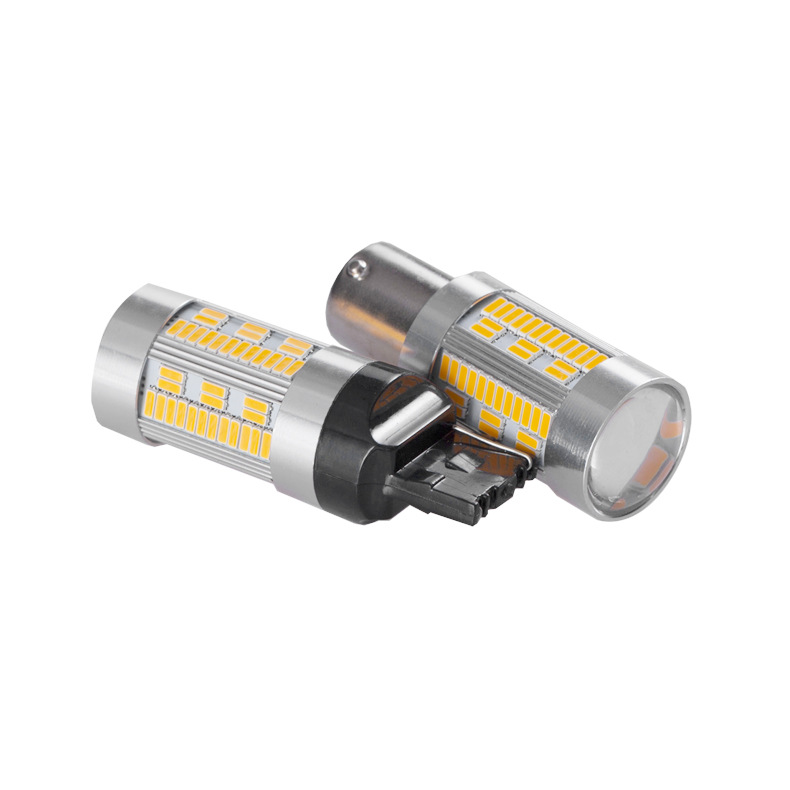 In stock led turn signal decoding 105SMD3014 golden light BAU15S/BA15S led decoding car light