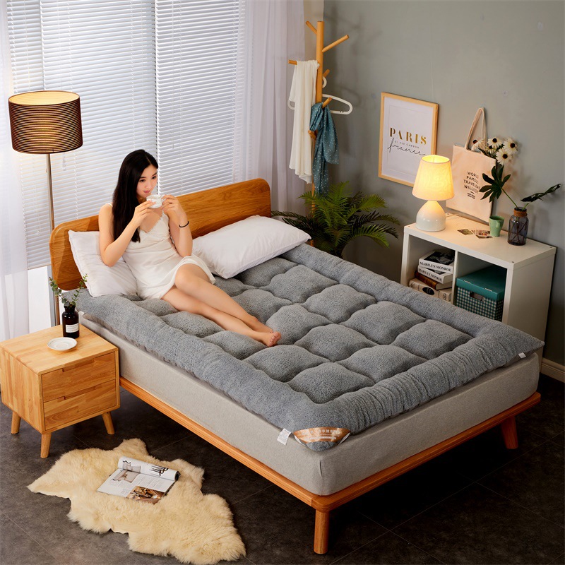 Мягкий матрас из овечьего велюра, зимний, утолщенный, для односпальной и двуспальной кровати