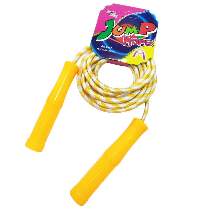 Factory Direct Sales Wholesale Kidsren's Plastic Skipping Rope Can Supply Export Adult Fitness Student Sports Cotton Rubber Skipping Rope