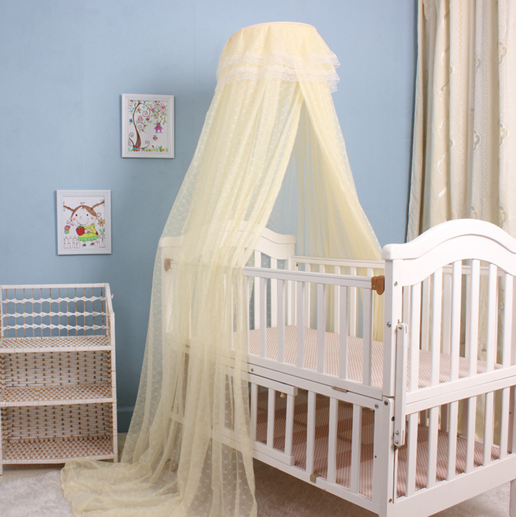 Crib Mosquito Net with Bracket, Children's Mosquito Net, Baby Mosquito Net, Floor-Standing Clip-On Baby Mosquito Net Cover, Universal
