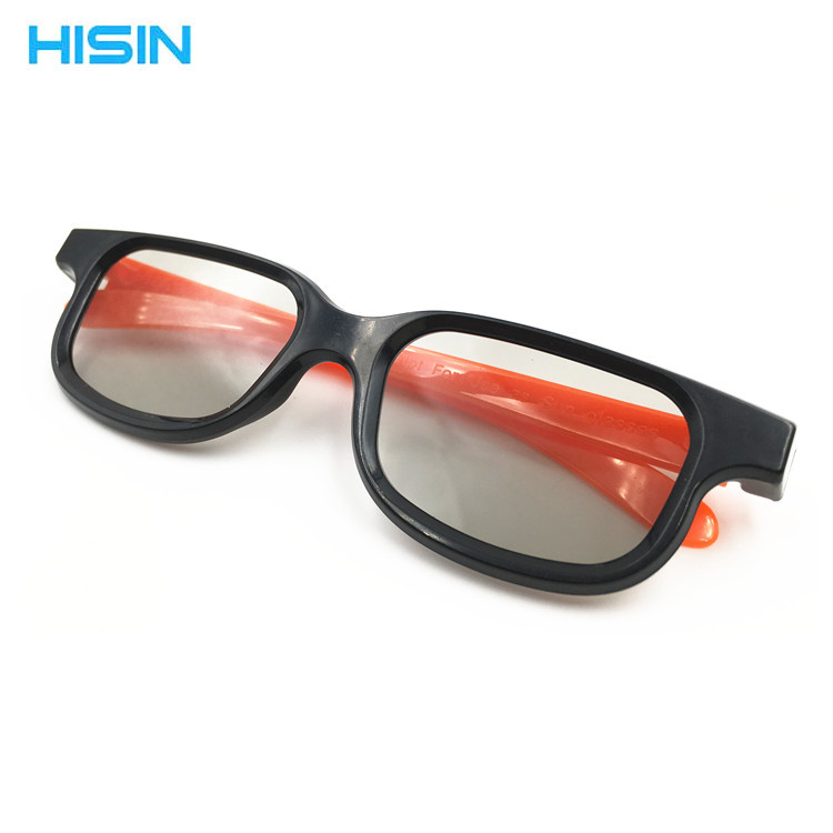 Factory Direct Sales, Standard Children's 3D Glasses, Cinema 3D Stereoscopic Glasses, Orange Frame