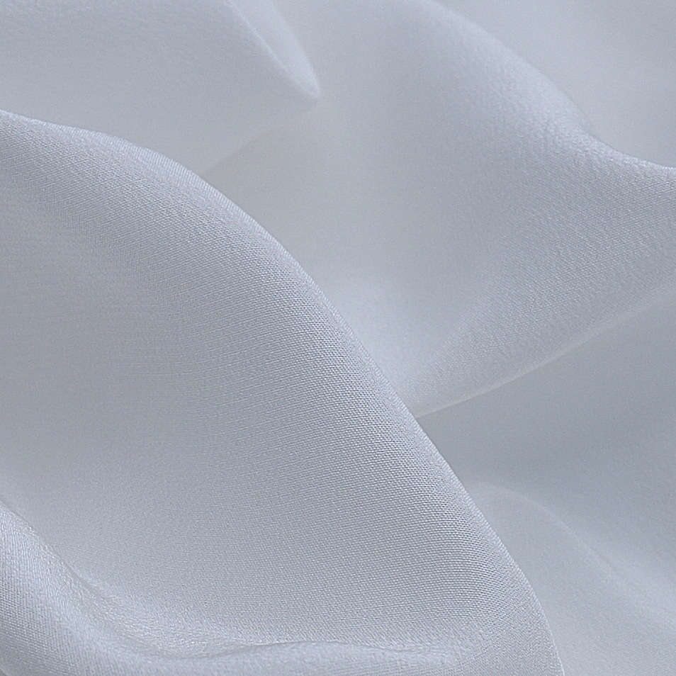 Double Crepe Silk Fabric, 16 Momme, 114 cm Width, White Shirt Fabric in Stock, 100% Mulberry Silk, High-End Feel
