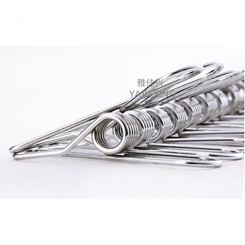 Stainless Steel Small Clip Spring Clip Quilt Clip Opening Windproof Clip Clothespin Sock Rack Drying Quilt Clip Mosquito Coil Clip