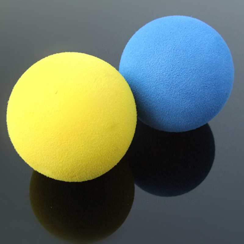 Foam Table Tennis Ball Yellow/Blue 50Cmm Lightweight Eva Ball Small Production Invention Material Scientific Experiment